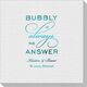 Bubbly is the Answer Linen Like Napkins Image 4 of 5